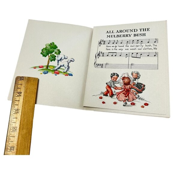 Vintage Get Well Storybook Greeting Cards Mulberry Red Riding Hansel 1940s - Picture 5 of 10